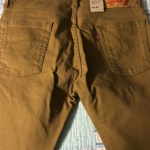 Khaki colored Levi’s jeans